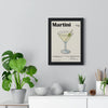 Cocktail Poster Martini Cocktail Poster – Timeless Gin Drink Wall Art – Framed or Unframed Poster Kingz