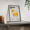 Cocktail Poster Whiskey Sour Cocktail Poster – Classic Whiskey Wall Art – Framed or Unframed Poster Kingz