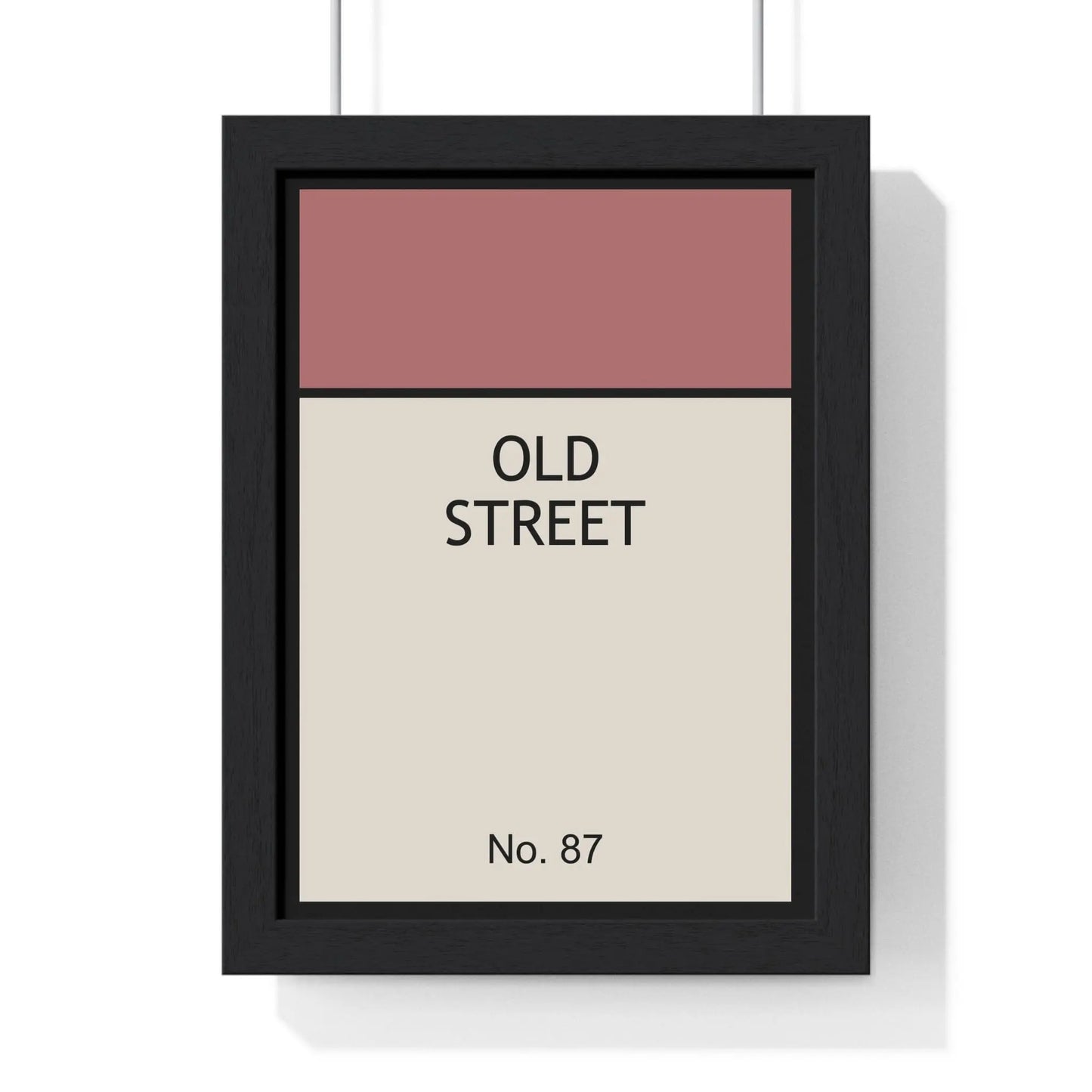 Custom Poster Create your own street-name wall art in a Monopoly-style layout Poster Kingz