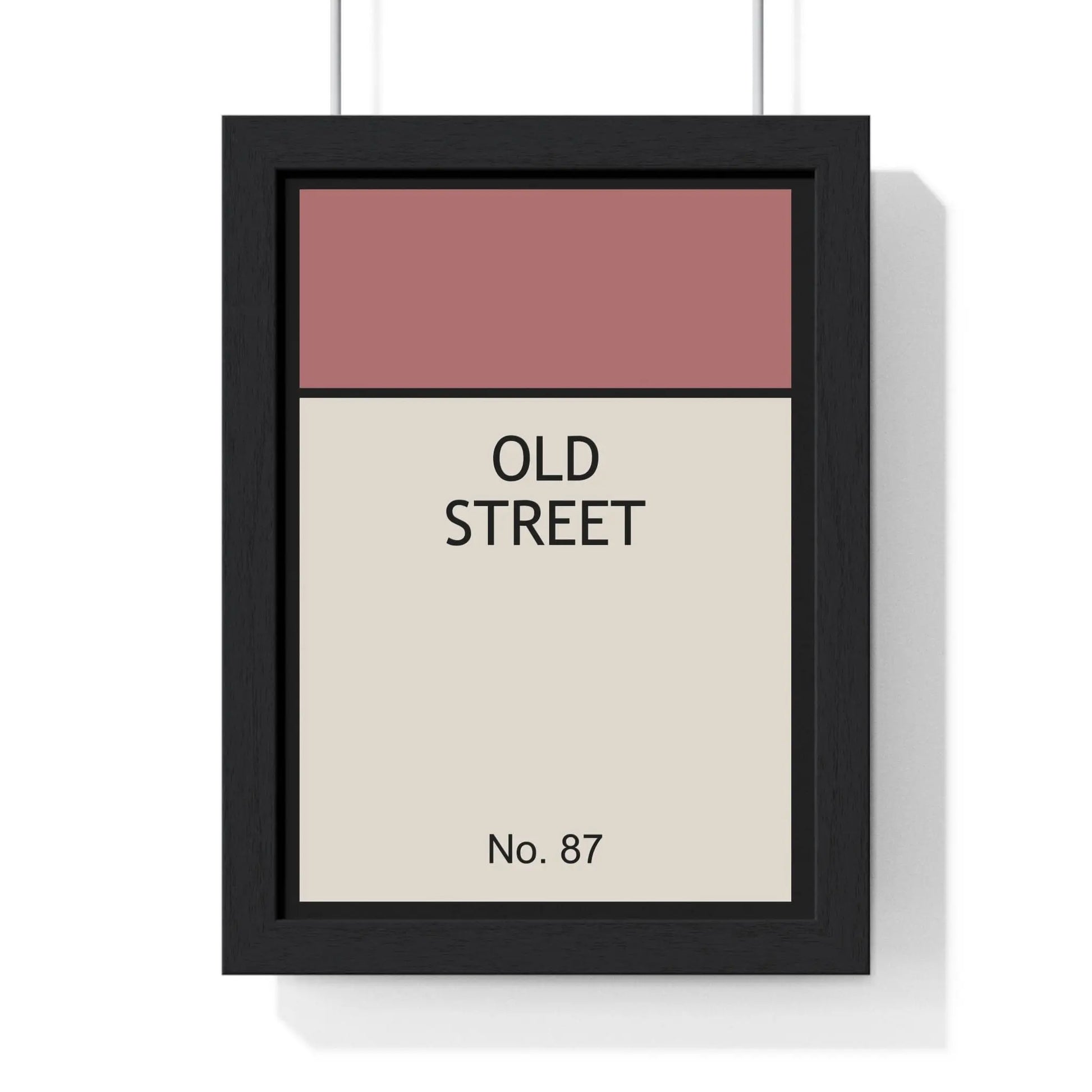 Custom Poster Create your own street-name wall art in a Monopoly-style layout Poster Kingz