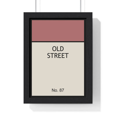 Custom Poster Create your own street-name wall art in a Monopoly-style layout Poster Kingz