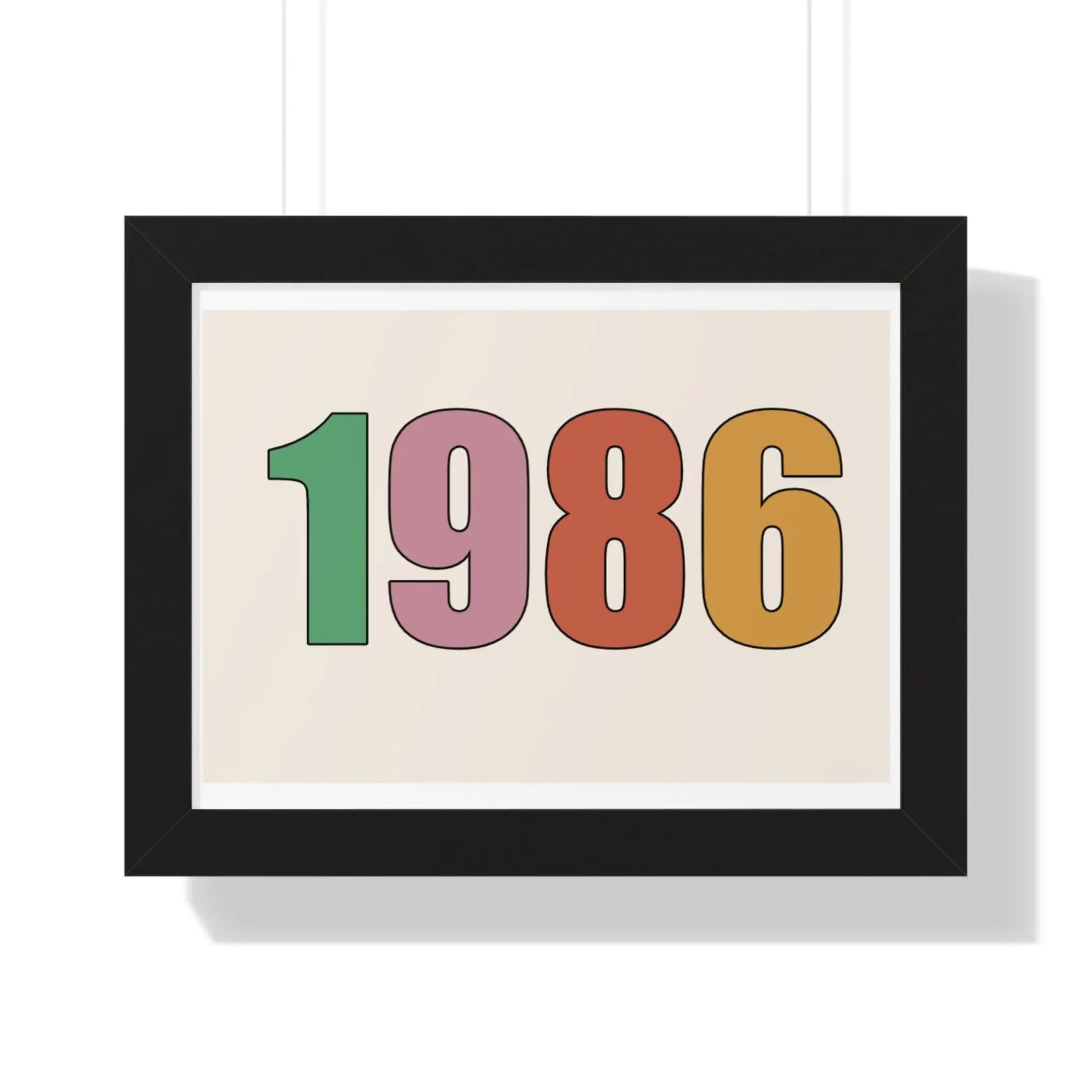 Custom Poster Custom Retro Year Art Print Wall Art, Customizable Frame/Unframed Poster Poster Kingz