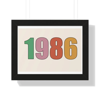 Custom Poster Custom Retro Year Art Print Wall Art, Customizable Frame/Unframed Poster Poster Kingz