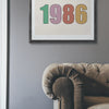 Custom Poster Custom Retro Year Art Print Wall Art, Customizable Frame/Unframed Poster Poster Kingz
