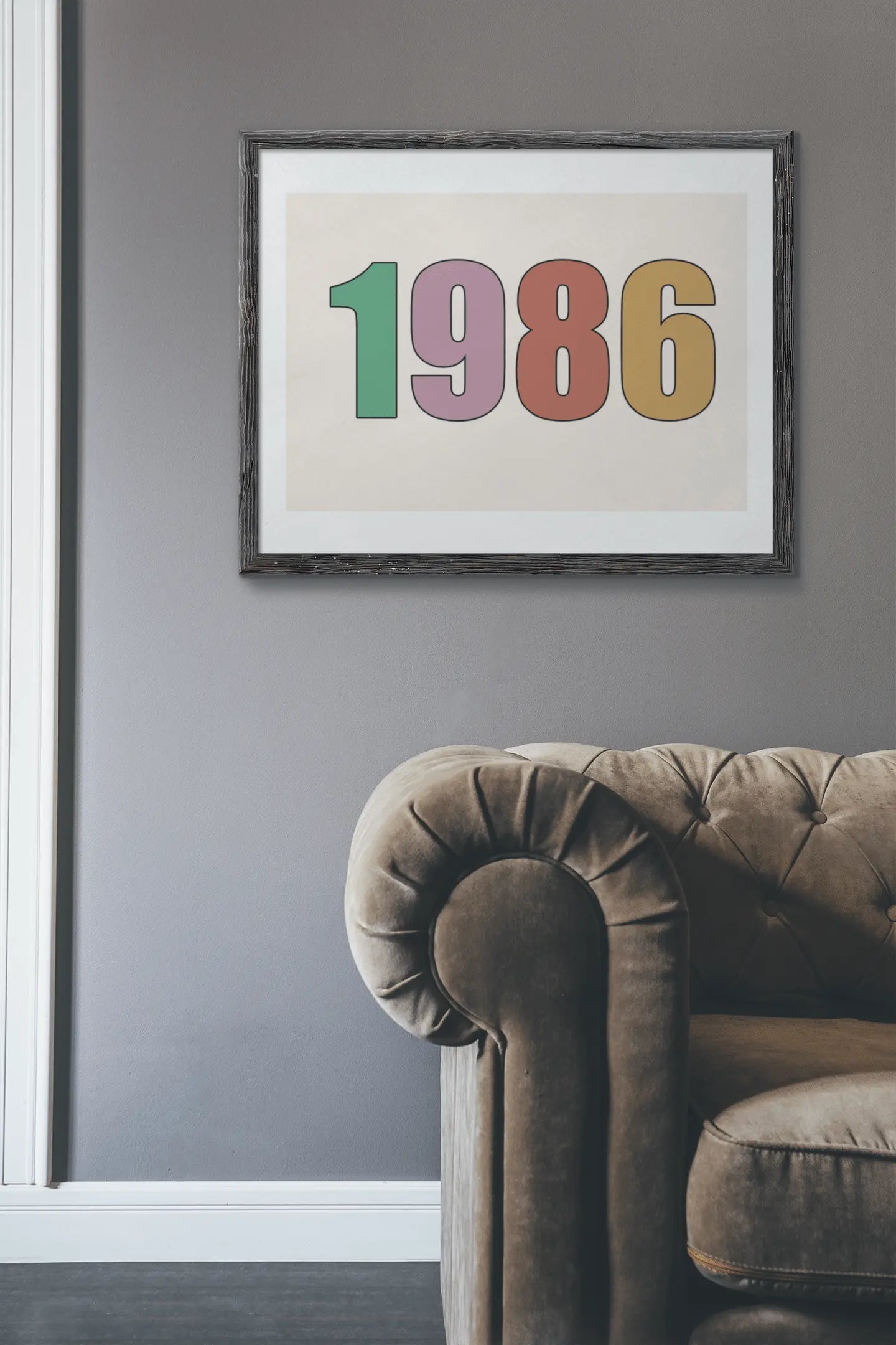 Custom Poster Custom Retro Year Art Print Wall Art, Customizable Frame/Unframed Poster Poster Kingz