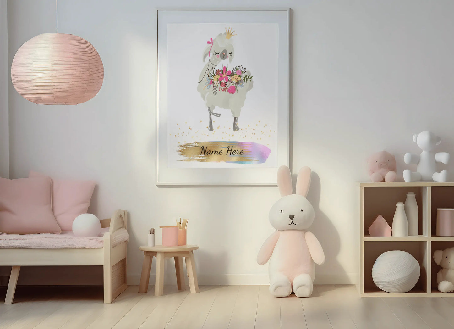 Custom Poster Llama Personalised Print Wall Art, Customizable Frame/Unframed Poster Poster Kingz