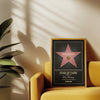 Custom Poster Personalized Star of Fame Award Wall Art, Customizable Frame/Unframed Poster Poster Kingz
