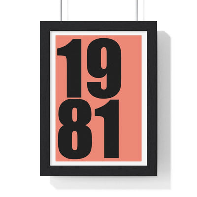 Custom Poster Typography Date Year Word Art Print Wall Art, Customizable Frame/Unframed Poster Poster Kingz