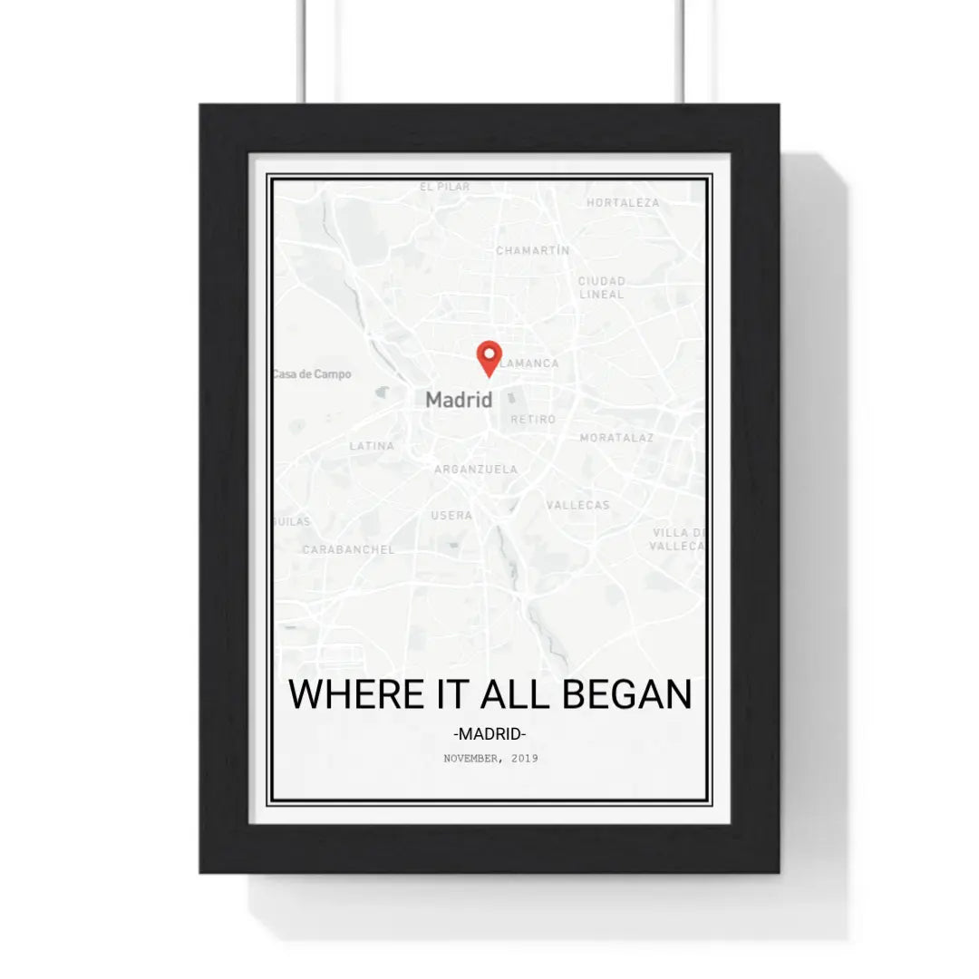 Custom Poster Where It All Began - Custom Map Poster Poster Kingz