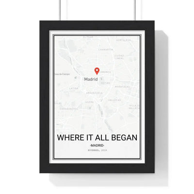 Custom Poster Where It All Began - Custom Map Poster Poster Kingz