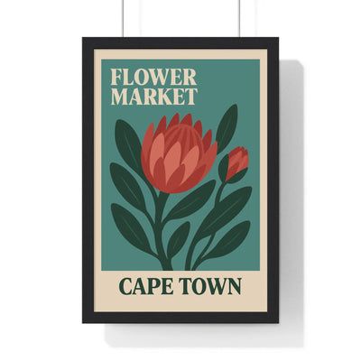 Flower Market Flower Market Cape Town Poster | Vintage Botanical Wall Art Poster Kingz
