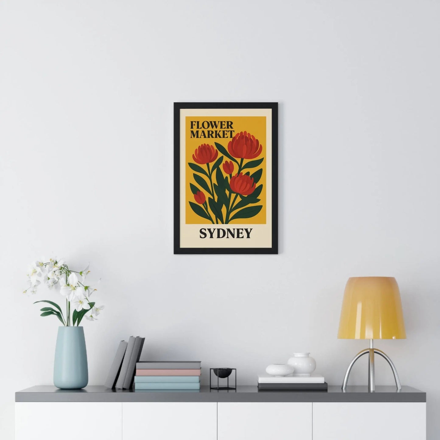 Flower Market Flower Market Sydney Poster | Vintage Botanical Wall Art Poster Kingz