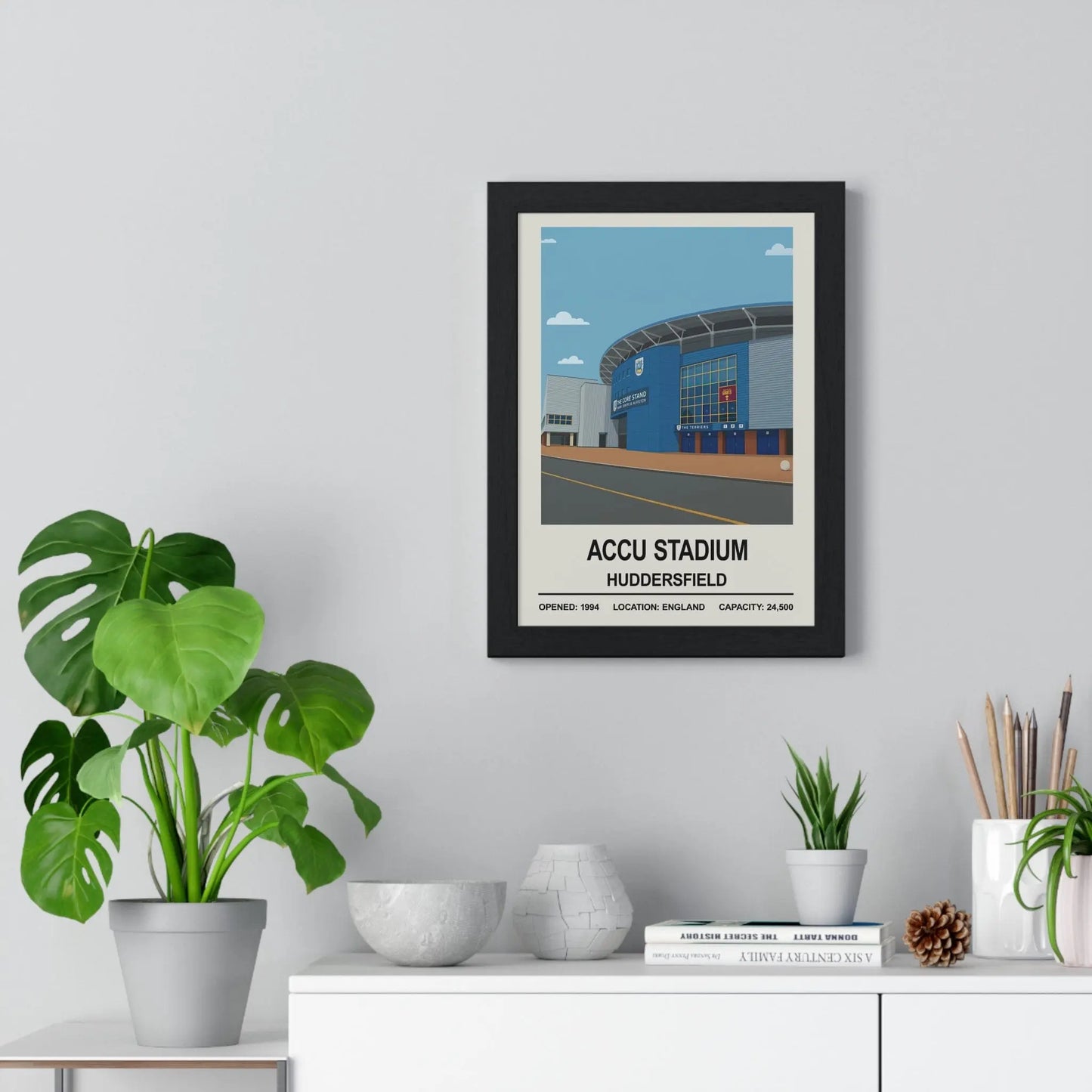 Iconic Grounds Accu Stadium Huddersfield Town Print Poster Kingz