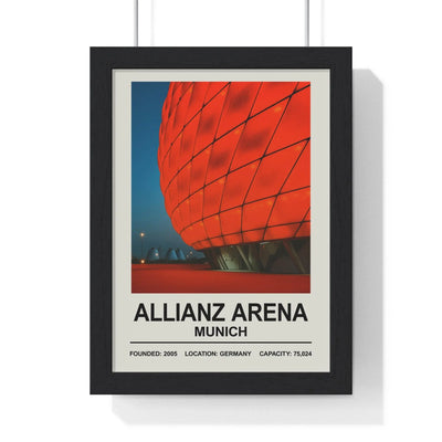 Iconic Grounds Allianz Arena Poster – Bayern Munich Stadium Wall Art Poster Kingz