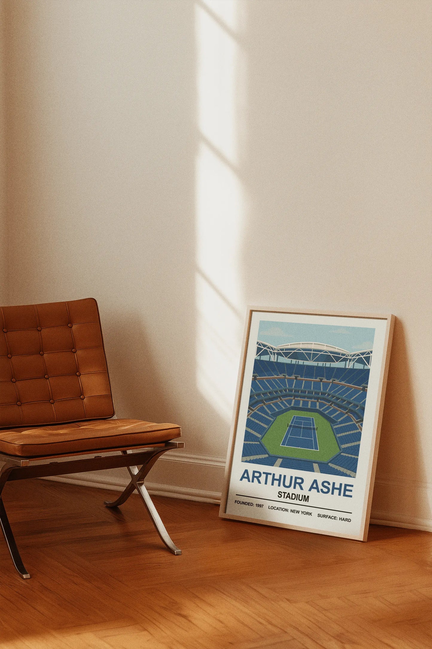 Iconic Grounds Arthur Ashe Stadium Poster Print | Iconic Wall Art Poster Kingz