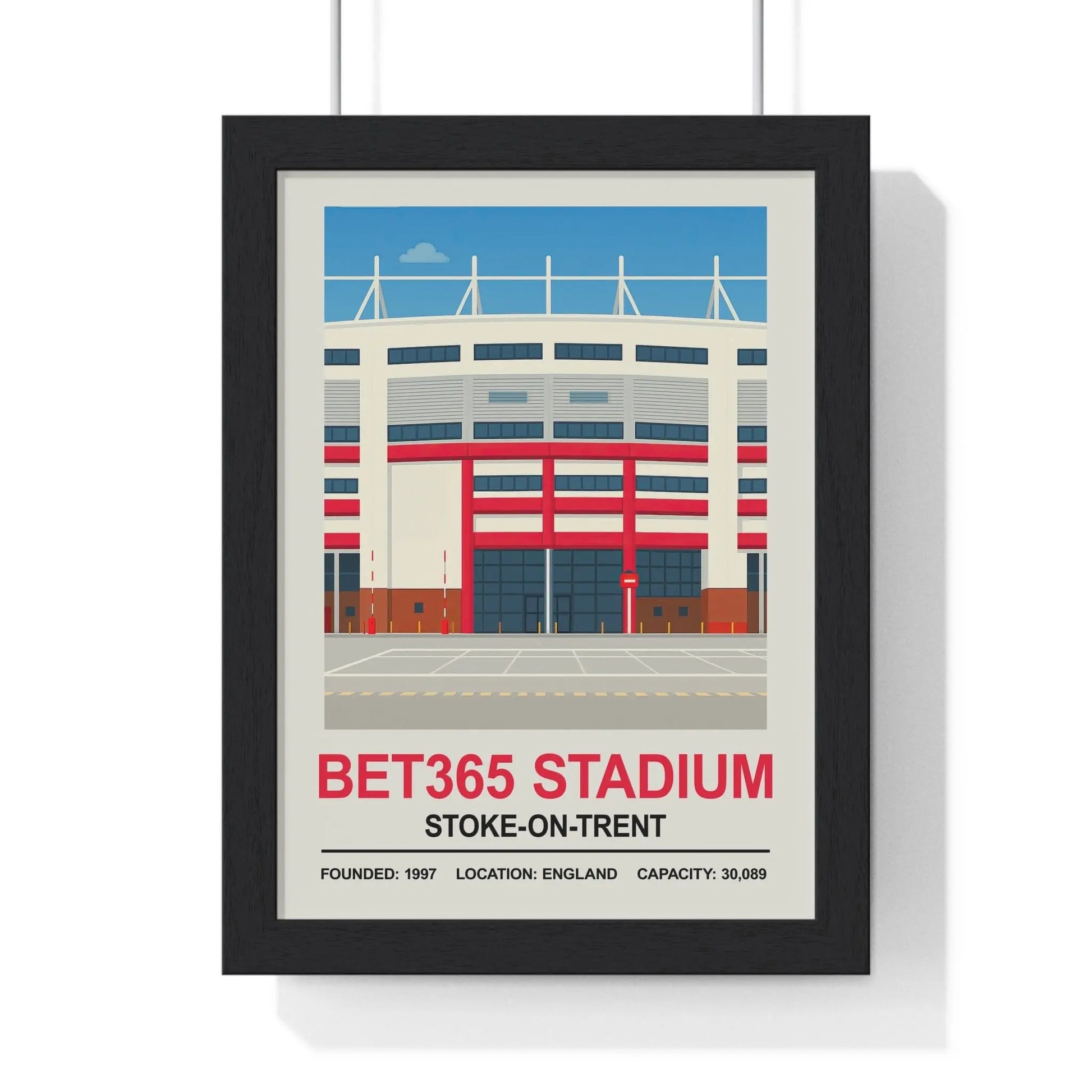 Iconic Grounds Bet365 Stadium Poster Print | Stoke City Wall Art Poster Kingz