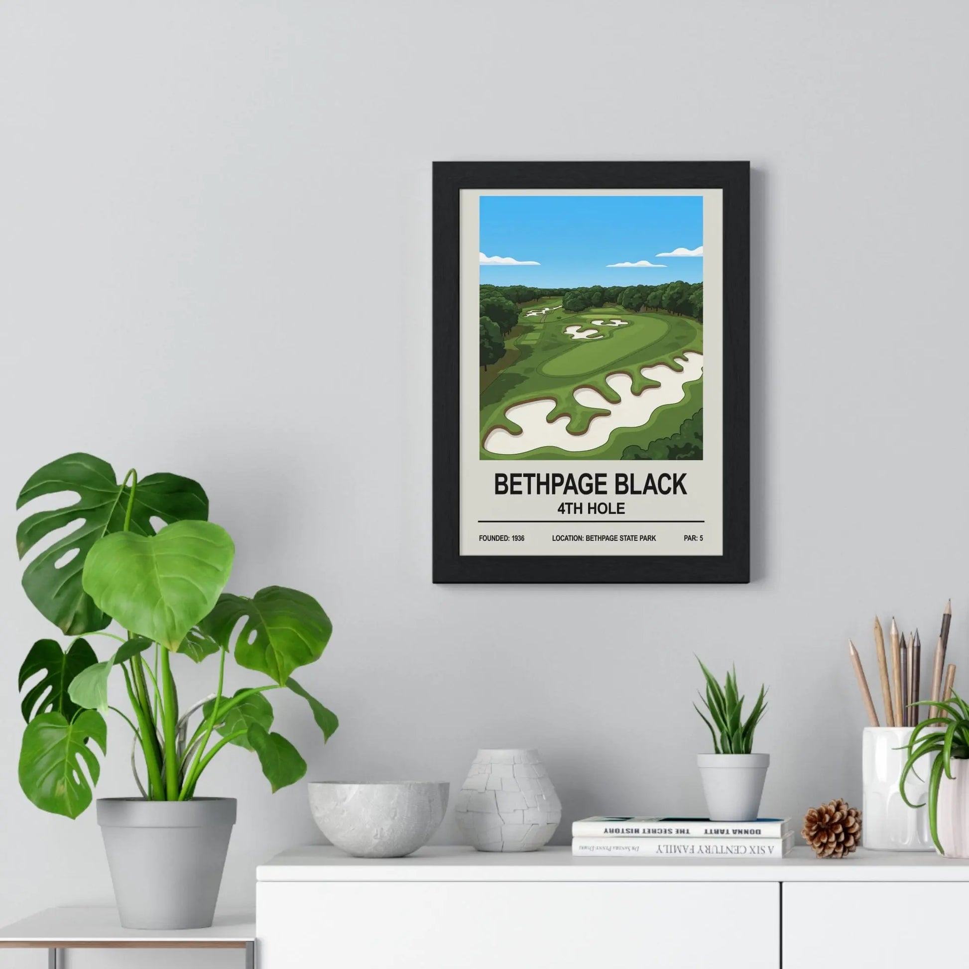 Iconic Grounds Bethpage Black 4th Hole Print Poster Kingz