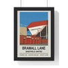 Sheffield United Bramall Lane football stadium wall art print
