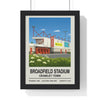 Crawley Broadfield Stadium football wall art print