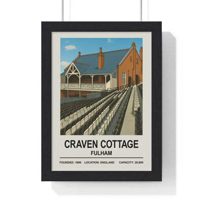 Iconic Grounds Craven Cottage Stadium Poster Print | Fulham Wall Art Poster Kingz
