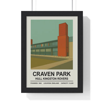Iconic Grounds Craven Park Stadium Poster Print | Hull Kingston Rovers Wall Art Poster Kingz