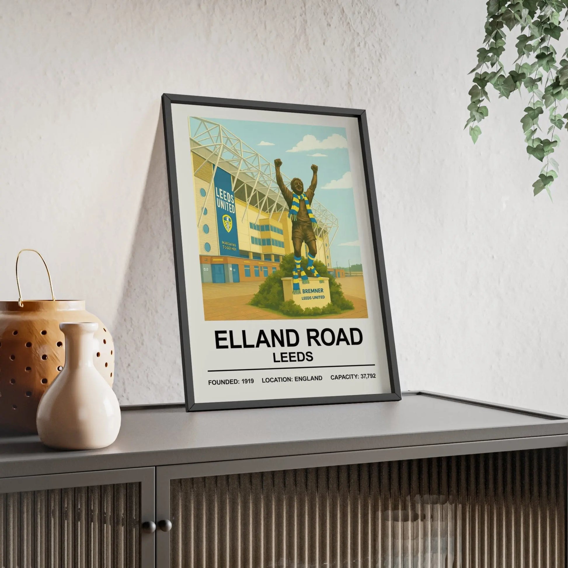 Iconic Grounds Elland Road Leeds Stadium Poster Print | Iconic Wall Art Poster Kingz