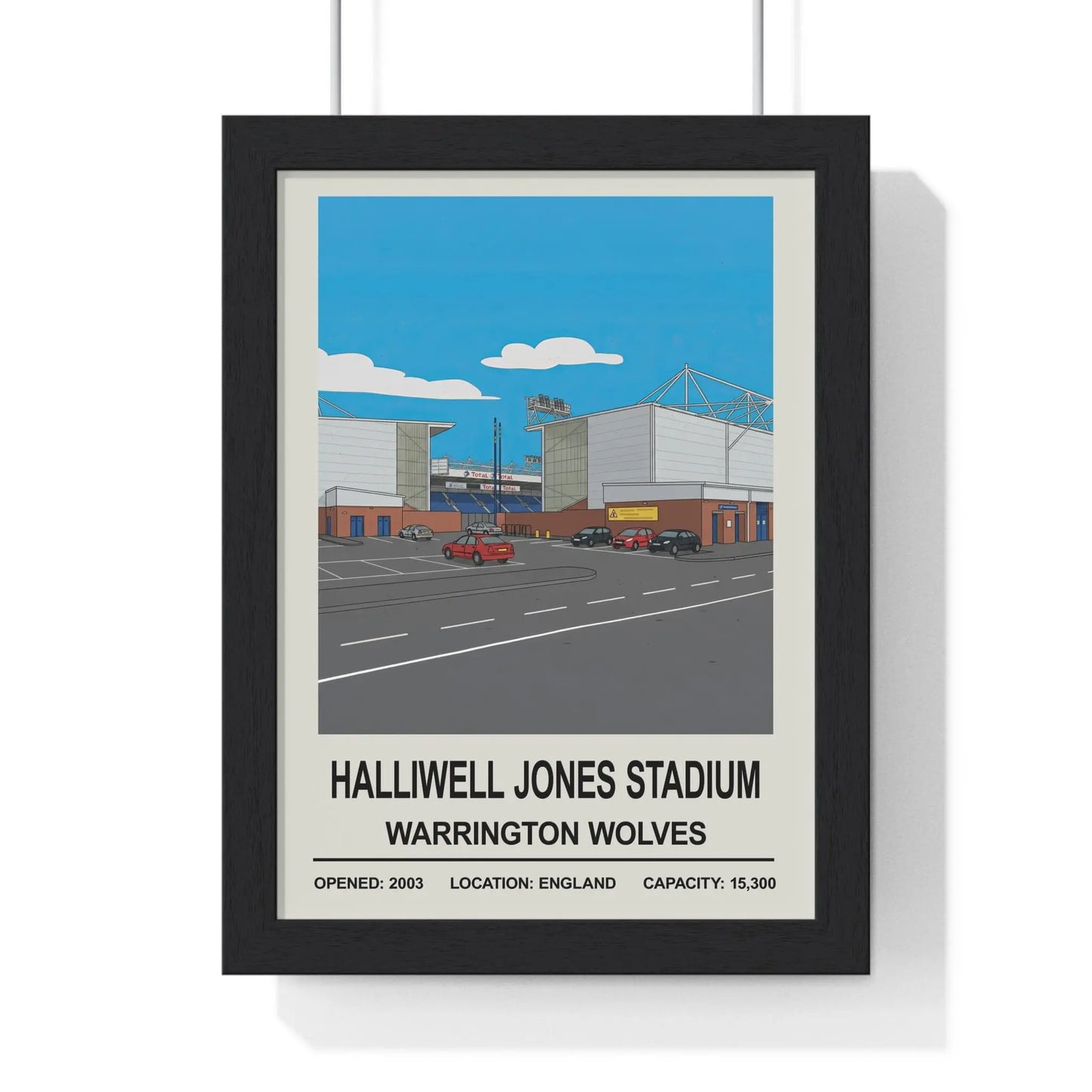 Iconic Grounds Halliwell Jones Stadium Warrington Wolves Print Poster Kingz