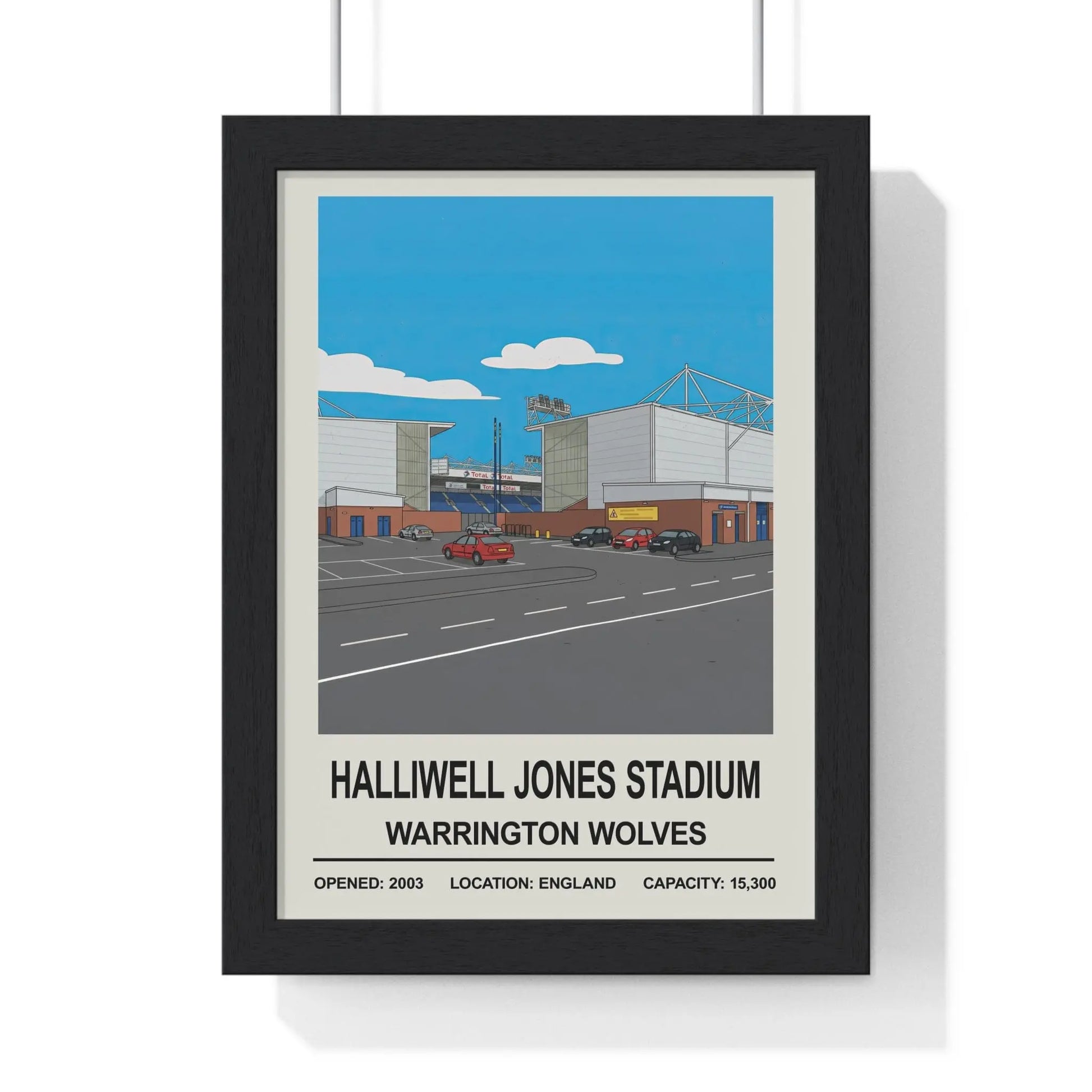Iconic Grounds Halliwell Jones Stadium Warrington Wolves Print Poster Kingz