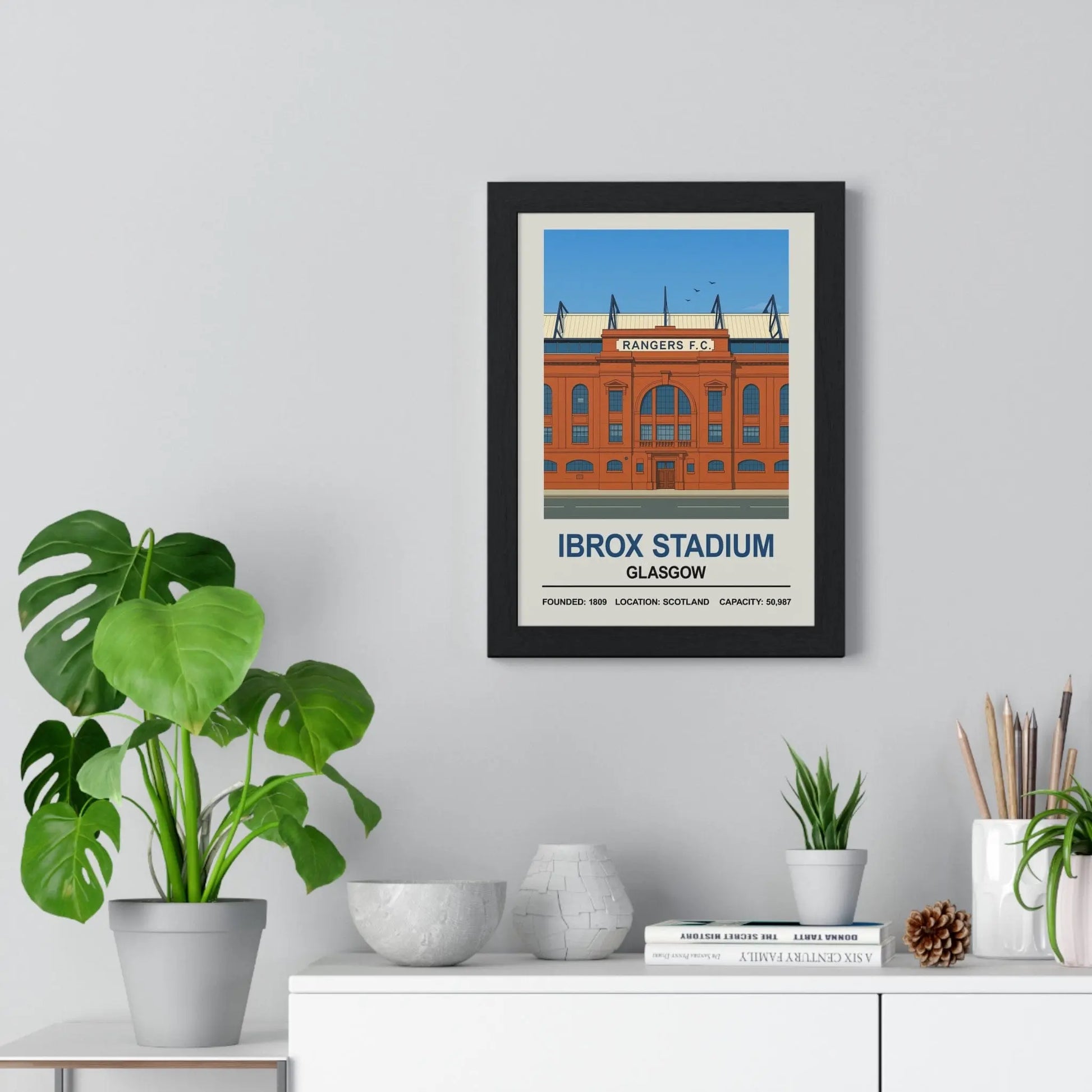 Iconic Grounds Ibrox Stadium Rangers Poster Print | Iconic Wall Art Poster Kingz