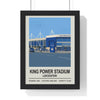 Leicester King Power Stadium poster wall art print