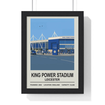 Leicester King Power Stadium poster wall art print