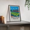 Iconic Grounds Nissan Stadium Poster Print | Iconic Wall Art Tennessee Titans Poster Kingz