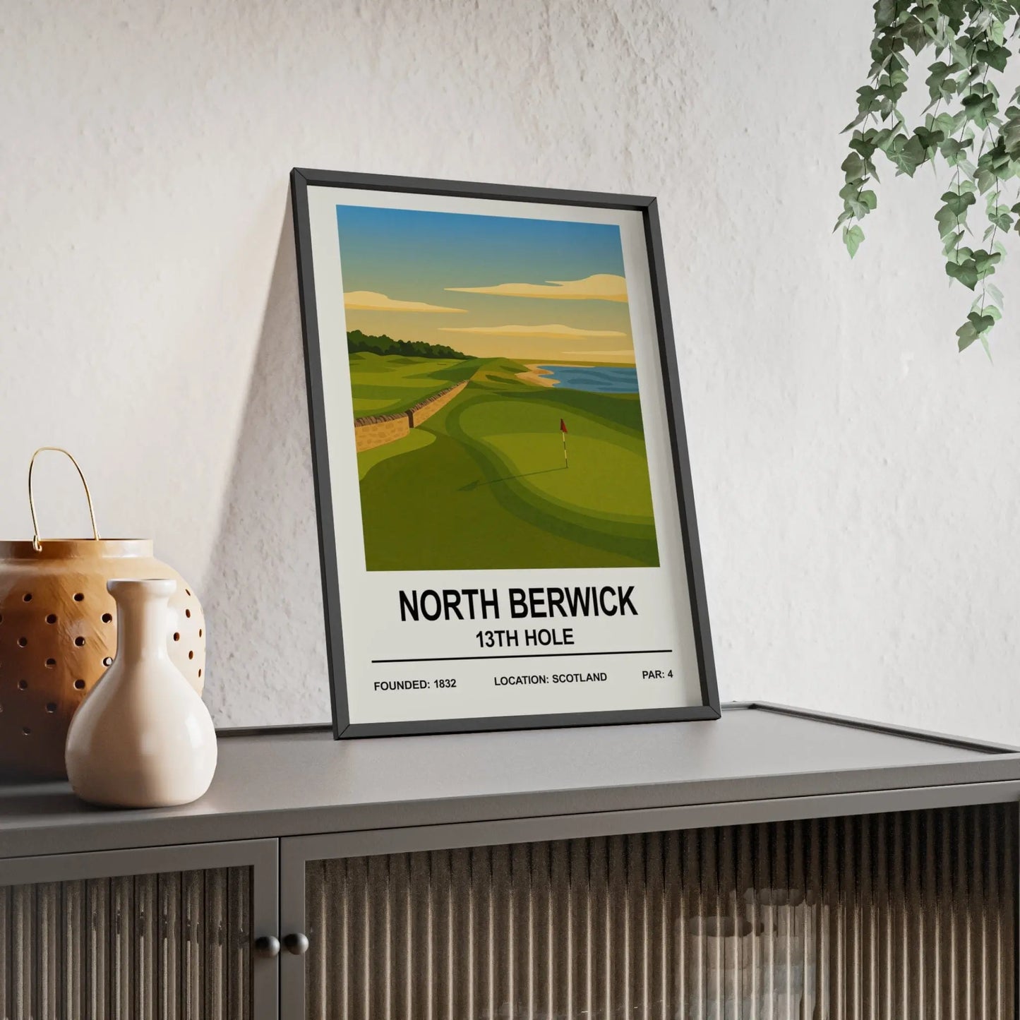 Iconic Grounds North Berwick 13th Hole Print Poster Kingz