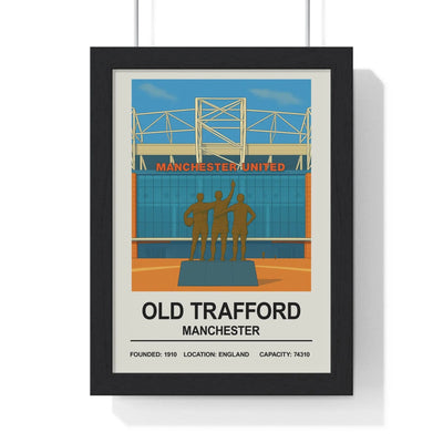 Iconic Grounds Old Trafford Stadium Manchester Poster Print | Iconic Wall Art Poster Kingz