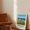 Iconic Grounds Pebble Beach – 7th Hole Golf Stadium Poster Print | Iconic Wall Art Poster Kingz
