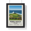 Iconic Grounds Pebble Beach – 7th Hole Golf Stadium Poster Print | Iconic Wall Art Poster Kingz