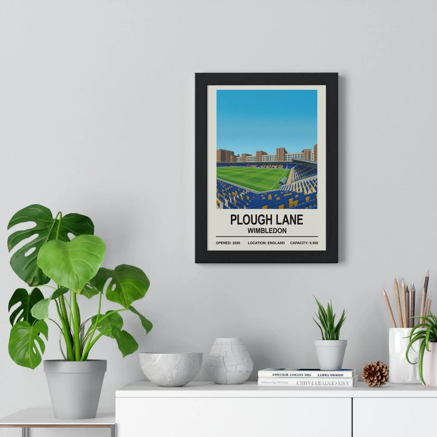 Plough Lane football artwork for AFC Wimbledon fans