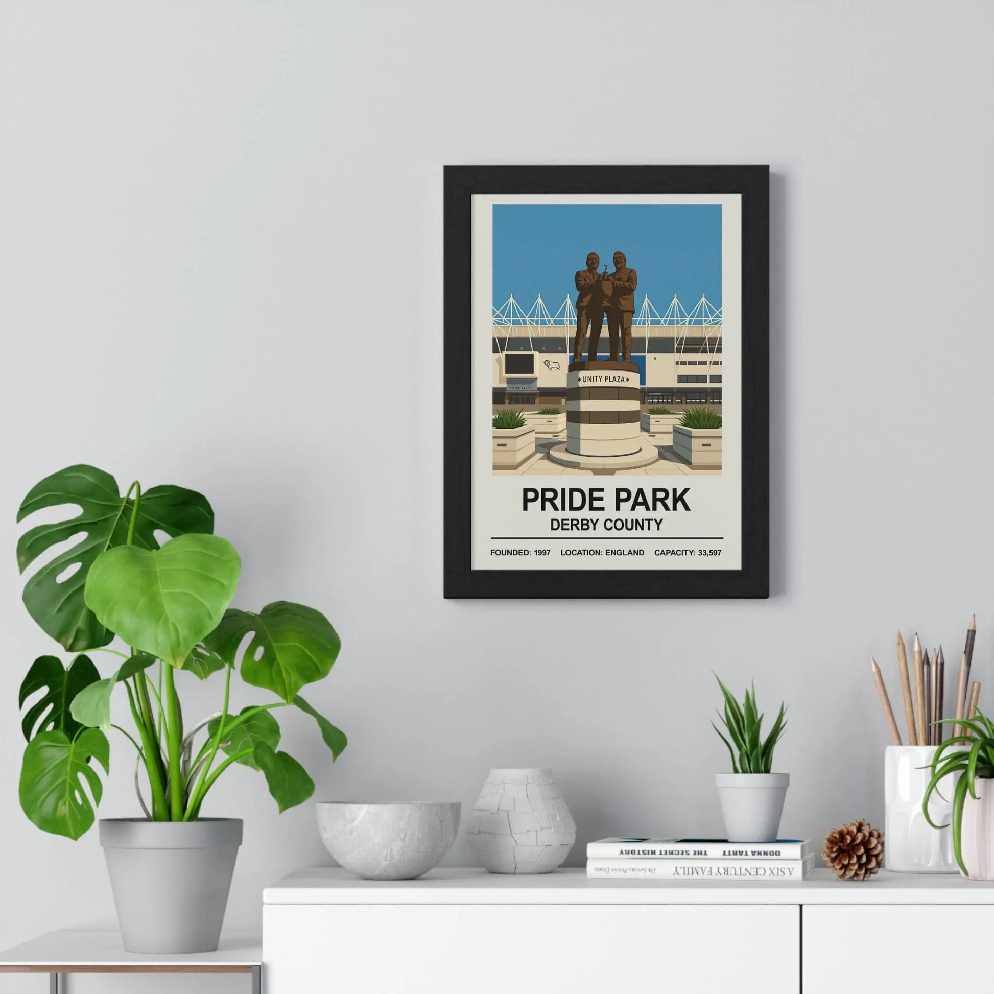 Pride Park Derby County football artwork for Rams fans