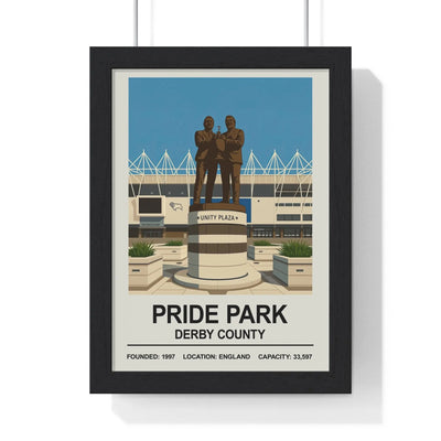 Derby County Pride Park football stadium wall art print