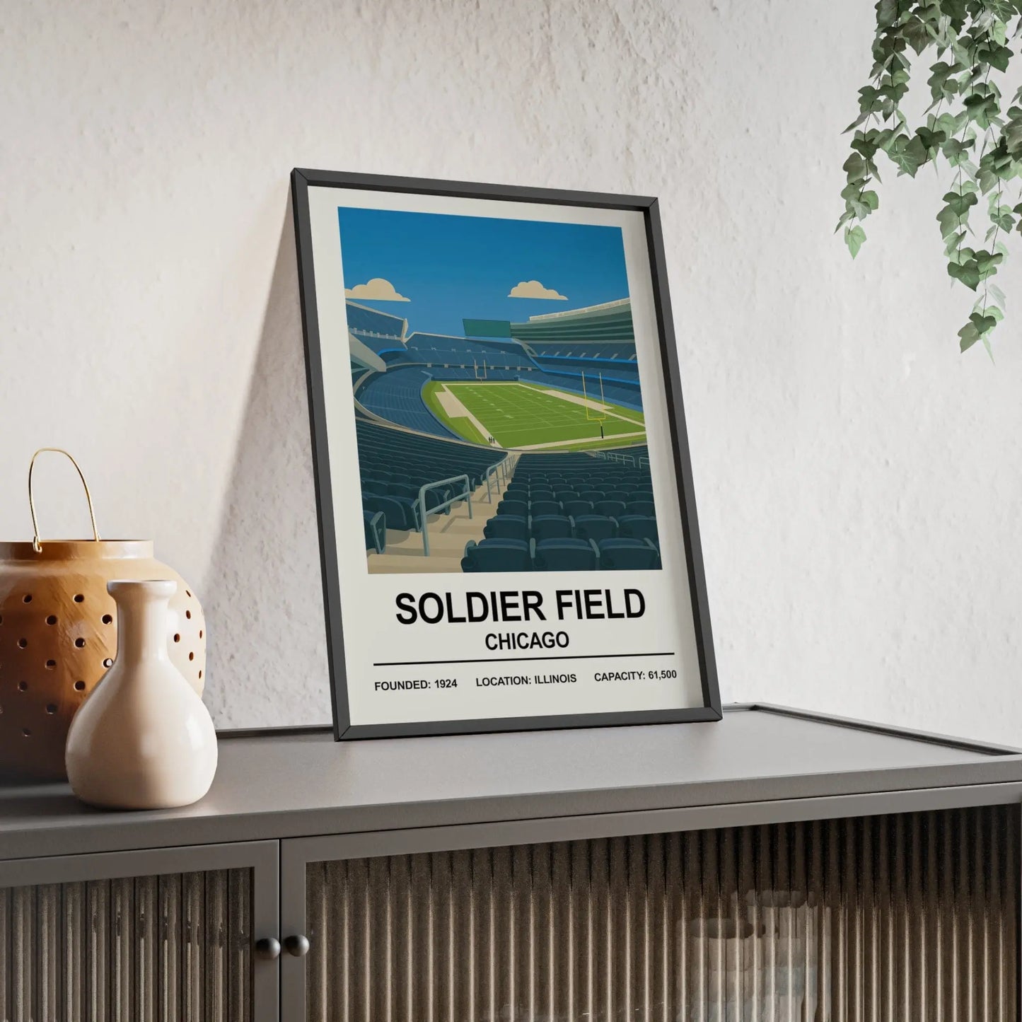 Iconic Grounds Soldier Field – Chicago Stadium Poster Print | Iconic Wall Art Poster Kingz