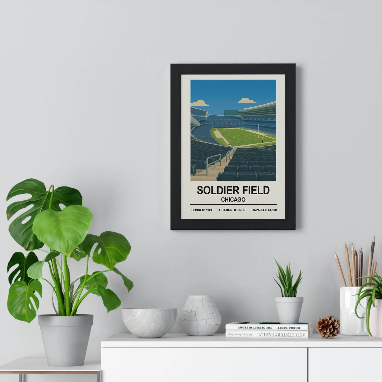 Iconic Grounds Soldier Field – Chicago Stadium Poster Print | Iconic Wall Art Poster Kingz