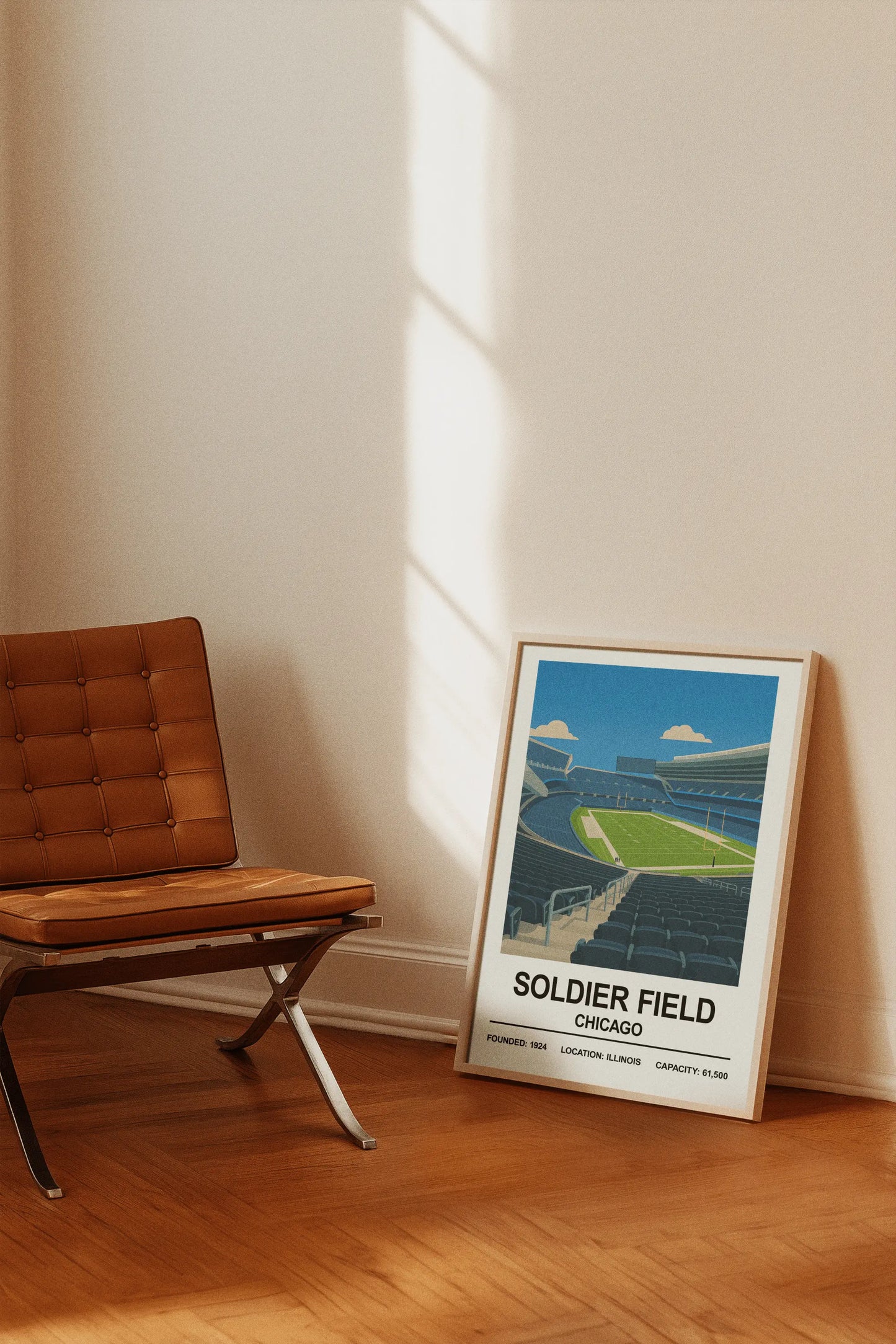 Iconic Grounds Soldier Field – Chicago Stadium Poster Print | Iconic Wall Art Poster Kingz