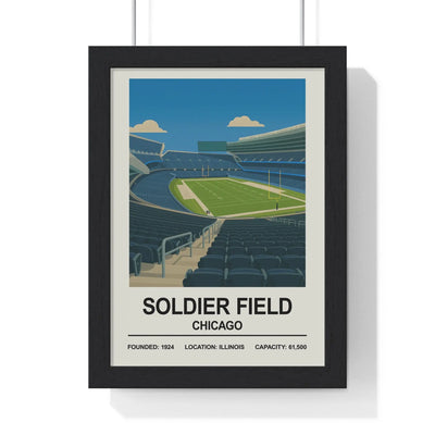 Iconic Grounds Soldier Field – Chicago Stadium Poster Print | Iconic Wall Art Poster Kingz