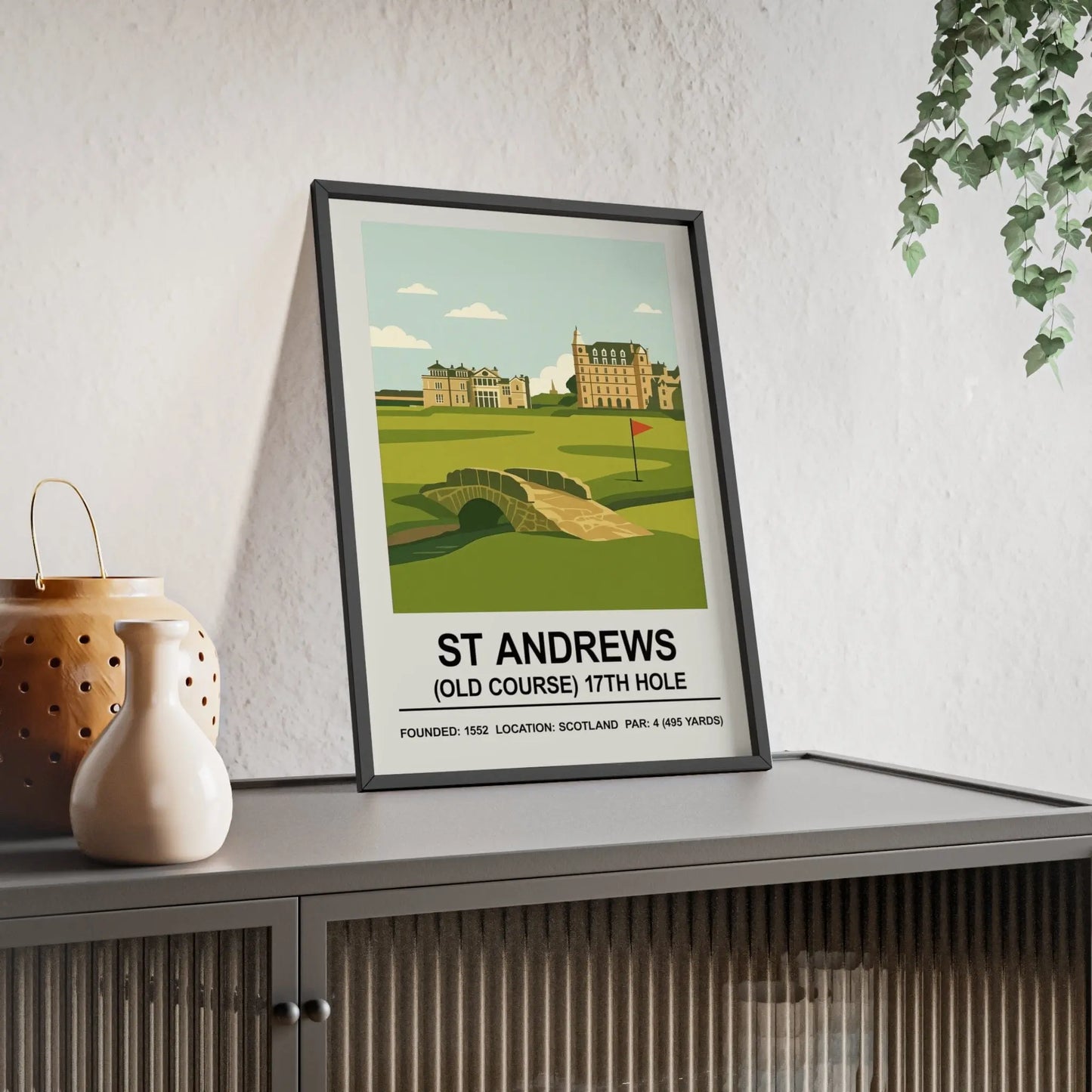 Iconic Grounds St Andrews – 17th Hole Old Course Stadium Poster Print | Iconic Wall Art Poster Kingz