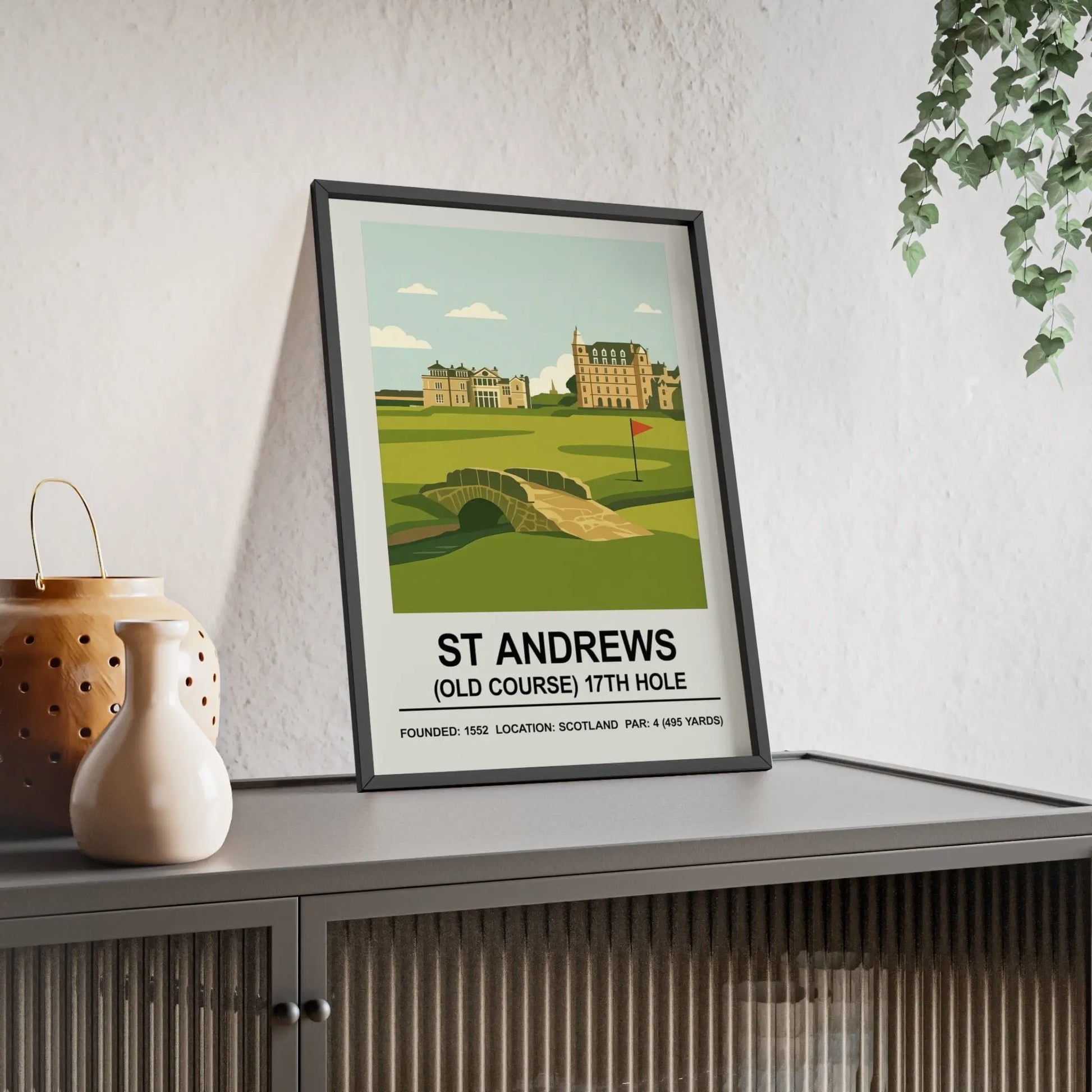 Iconic Grounds St Andrews – 17th Hole Old Course Stadium Poster Print | Iconic Wall Art Poster Kingz