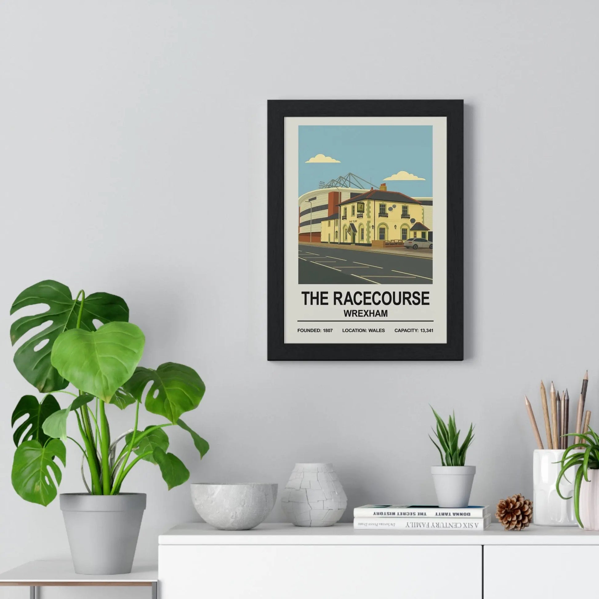 Iconic Grounds The Racecourse Ground Stadium Wrexham Poster Print | Iconic Wall Art Poster Kingz