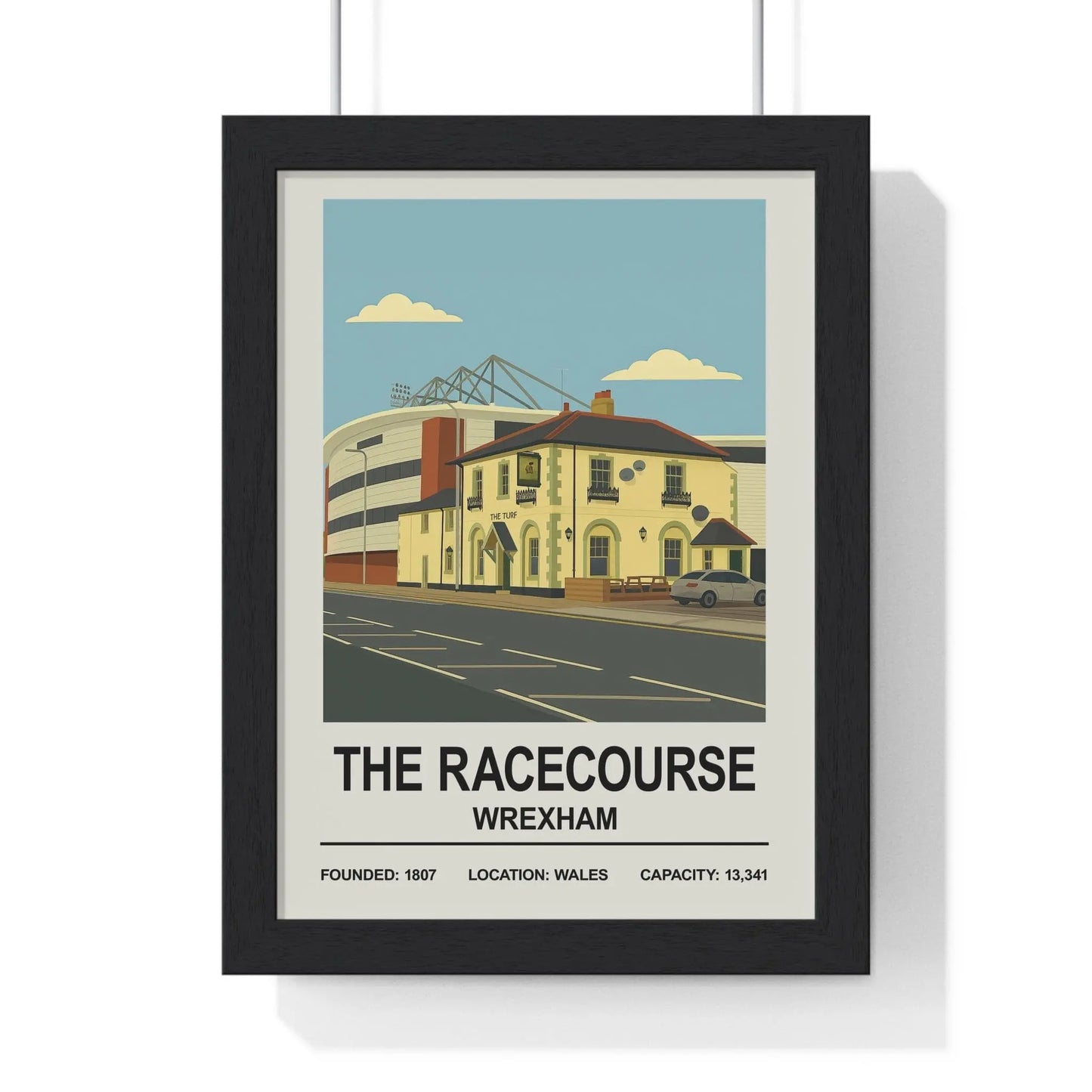 Iconic Grounds The Racecourse Ground Stadium Wrexham Poster Print | Iconic Wall Art Poster Kingz