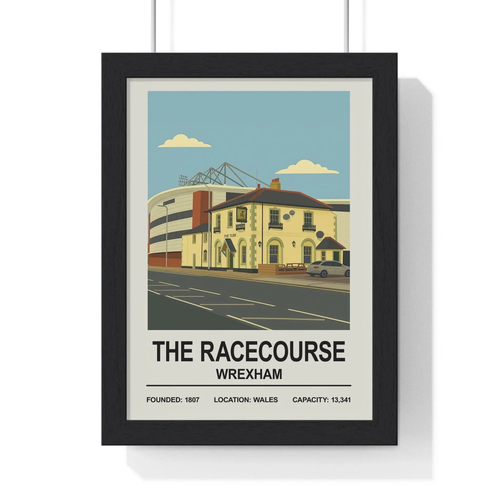 Iconic Grounds The Racecourse Ground Stadium Wrexham Poster Print | Iconic Wall Art Poster Kingz