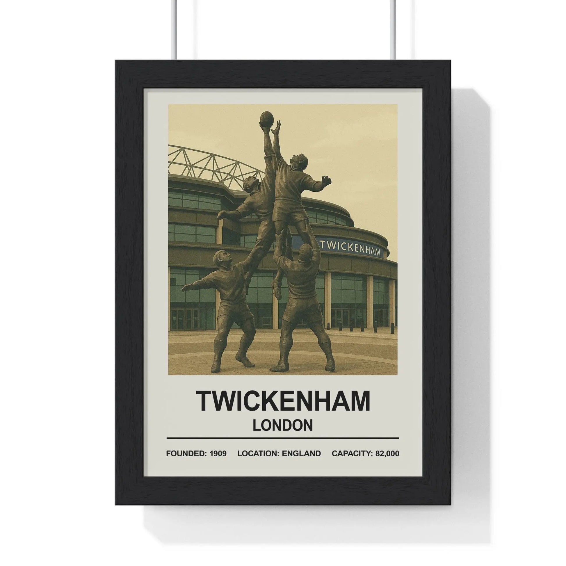 Iconic Grounds Twickenham Stadium Poster Print | Iconic Wall Art Poster Kingz
