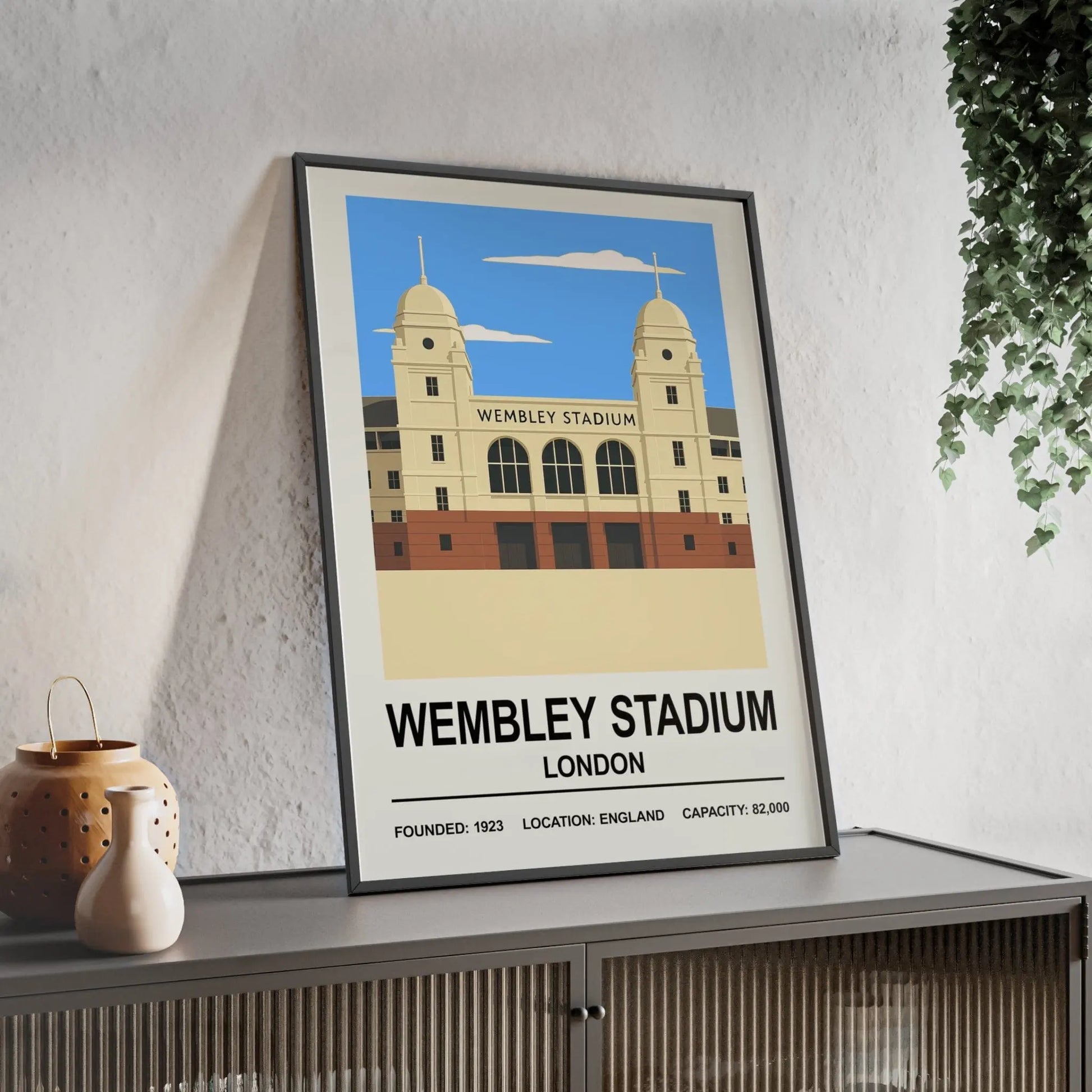 Iconic Grounds Wembley Stadium Poster Print | Iconic Wall Art Poster Kingz